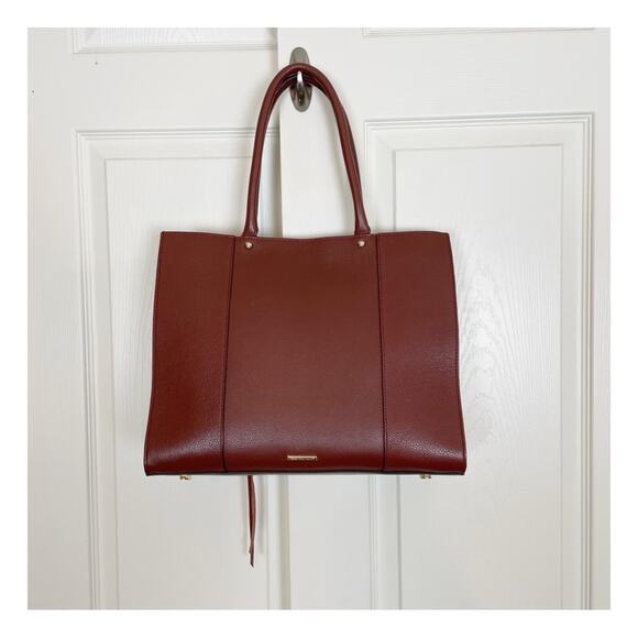 Rebecca Minkoff Whiskey MAB Double Handle Leather Tote - Picture 6 of 12